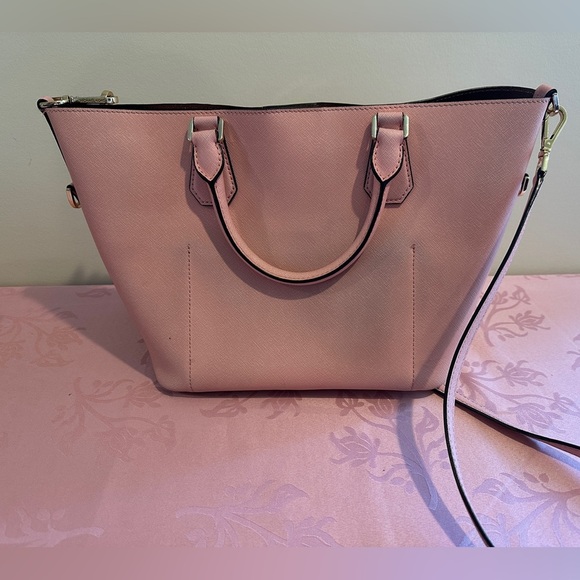 Michael Kors Greenwich Leather Large Shoulder Bag, pink blossom - Picture 8 of 12